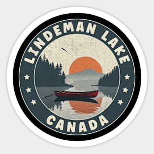 Lindeman Lake Canada Sunset Sticker